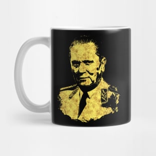 Josip Broz TITO the President of Yugoslavia SFRJ Abstract Gold Style Portrait Mug